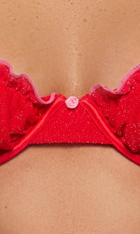 Shimmer Nights Ruched Bra Lingerie Set