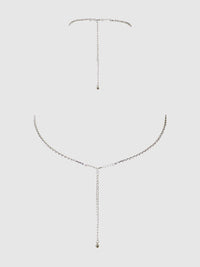 RHINESTONE X-CROSSED BUSTIER