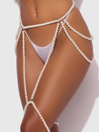 PEARL DRAPED GARTER