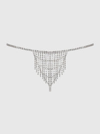 RHINESTONE FRINGE G-STRING