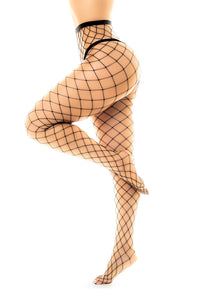 Fence Net Pantyhose Black One Size