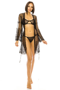 Mesh & Embroidery Robes