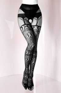 Black Secret BS122 Crotchless Tights
