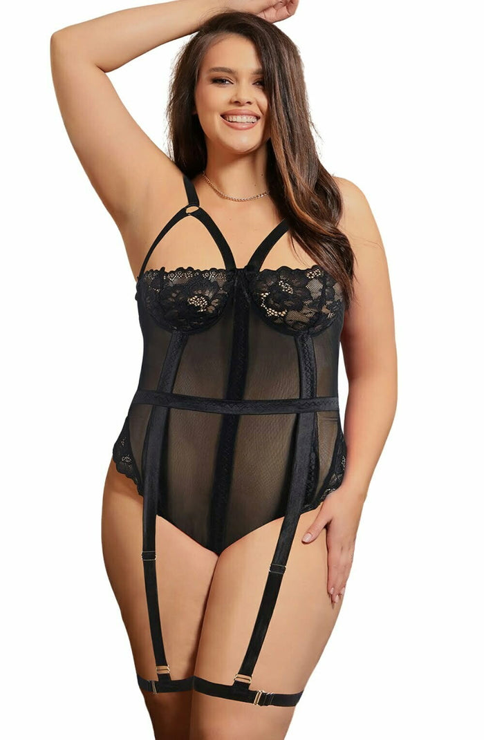 Stunning&nbsp; body suit with elegant lace detailing