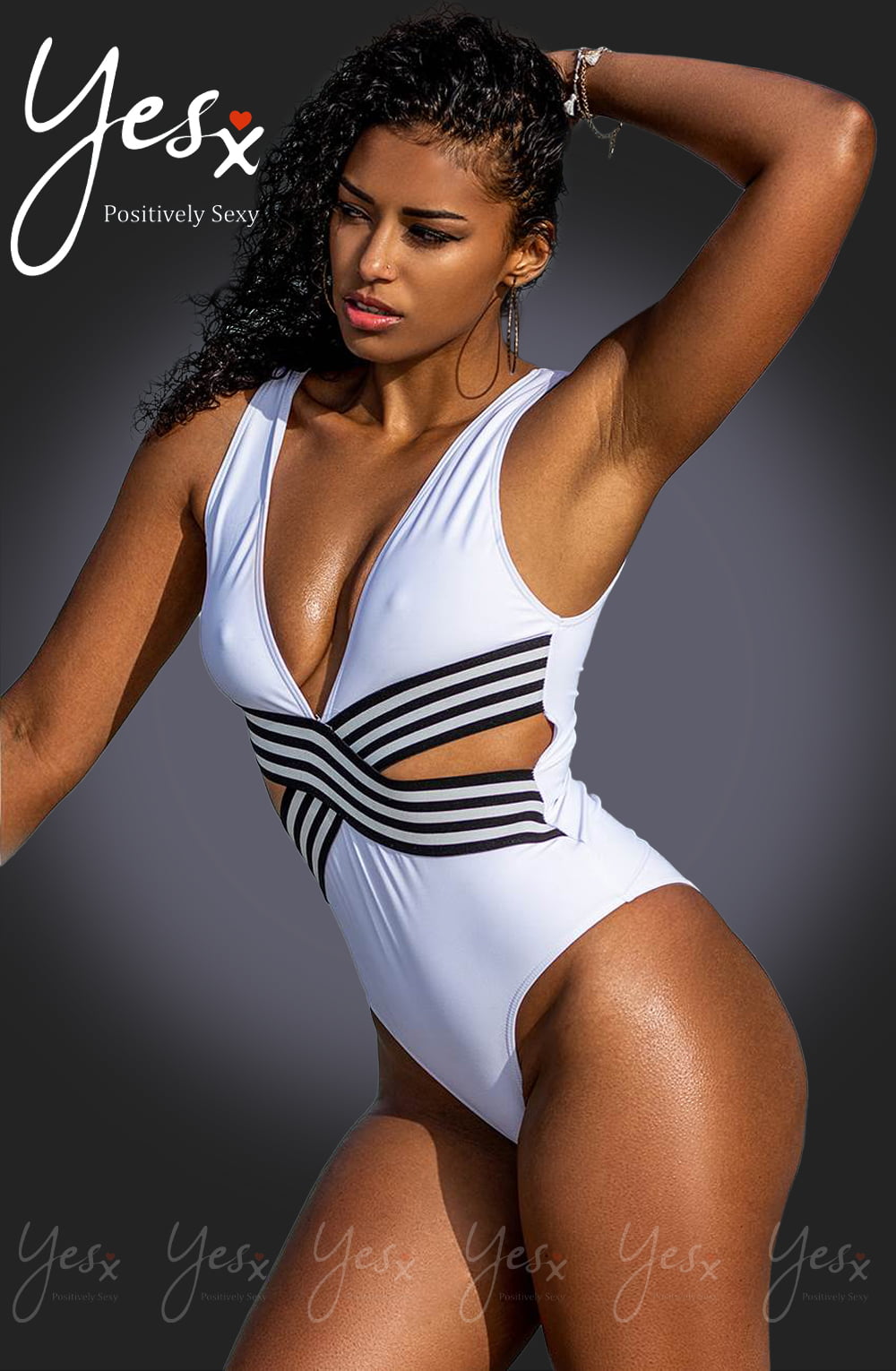 One Piece Swimsuit White