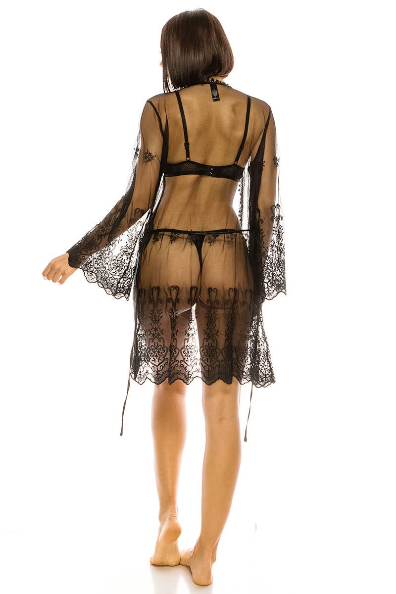 Mesh & Embroidery Robes