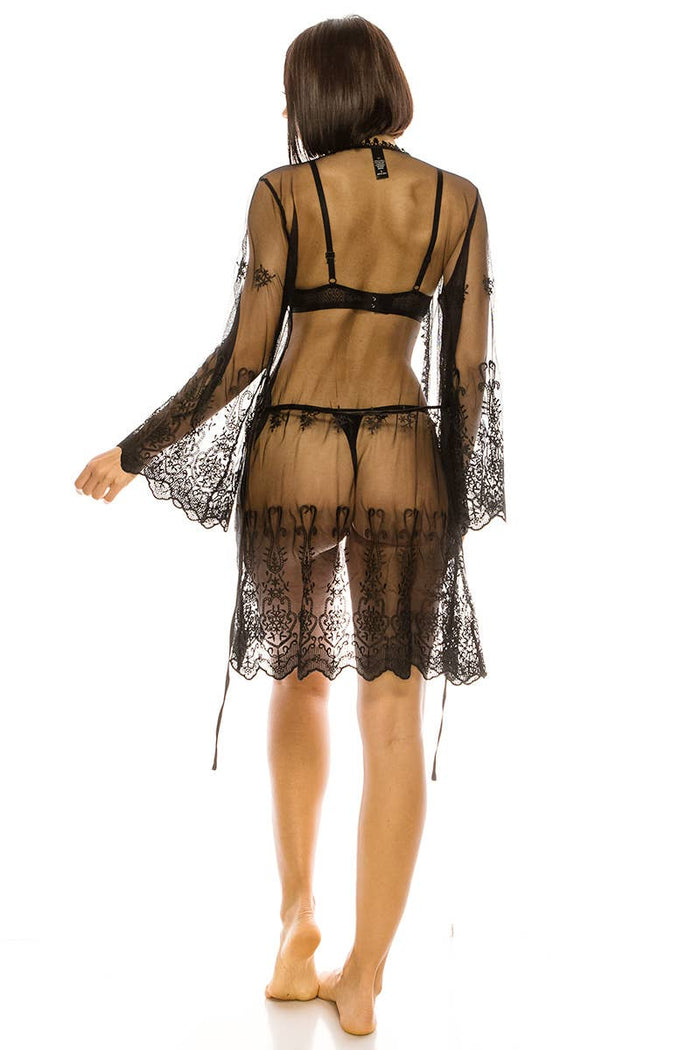 Mesh & Embroidery Robes