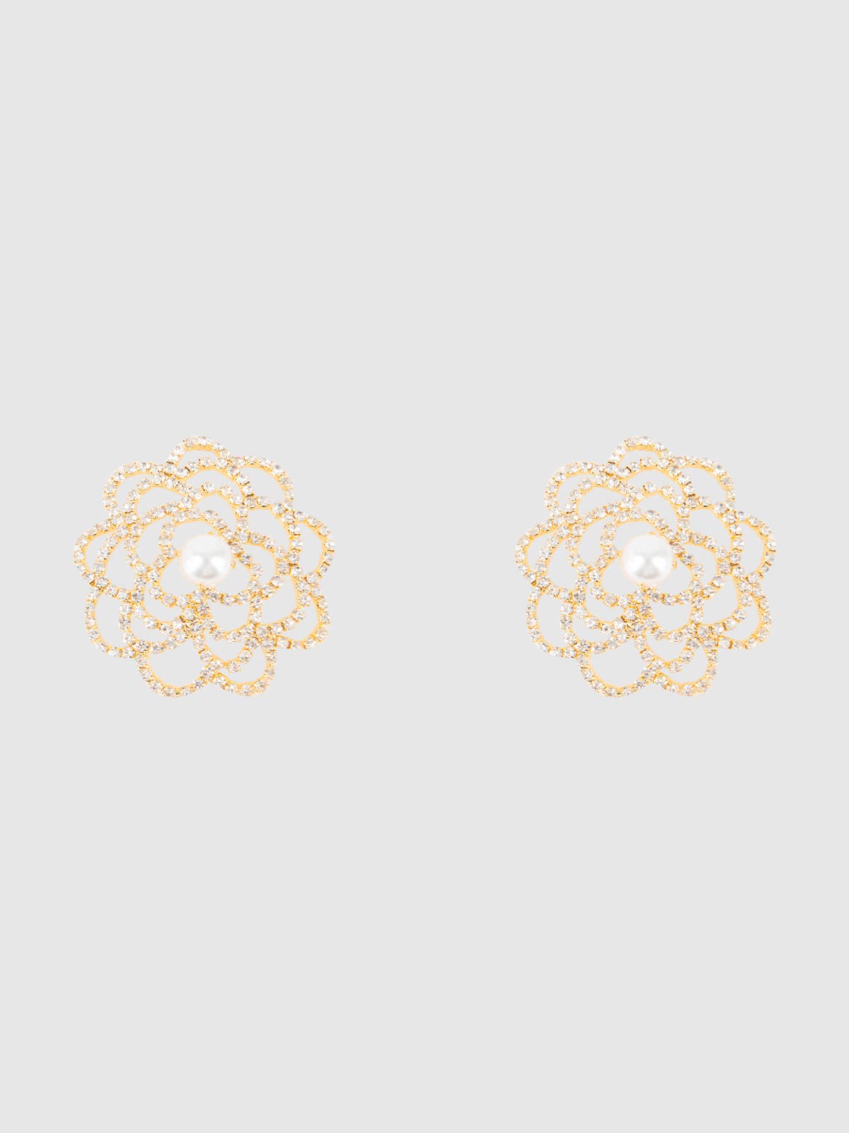 RHINESTONE & PEARL FLORAL PASTIES