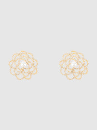 RHINESTONE & PEARL FLORAL PASTIES