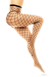 Fence Net Pantyhose Black One Size